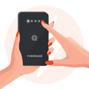 fully charged power bank