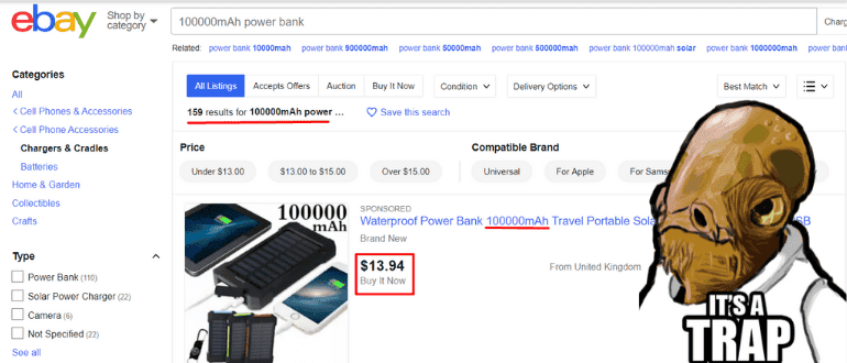 100000mAh power bank eBay