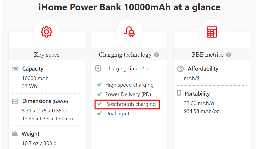 pass through charging