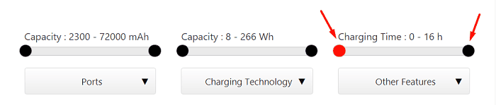 power bank charging time