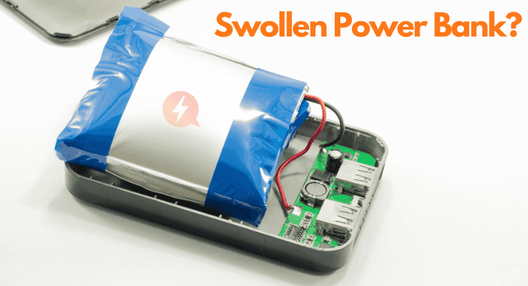 swollen power bank