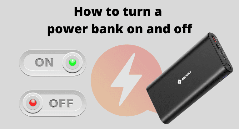 turn power bank on and off
